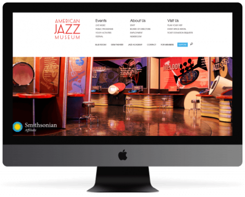 American Jazz Museum mockup