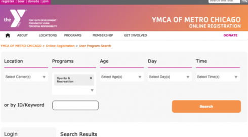 YMCA of Metro Chicago screenshot
